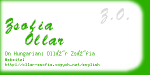 zsofia ollar business card